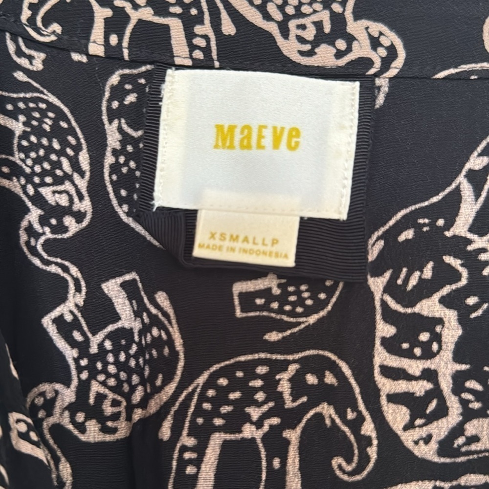 Anthropologie Maeve Noronha elephant printed mini dress animal print - Picture 9 of 10